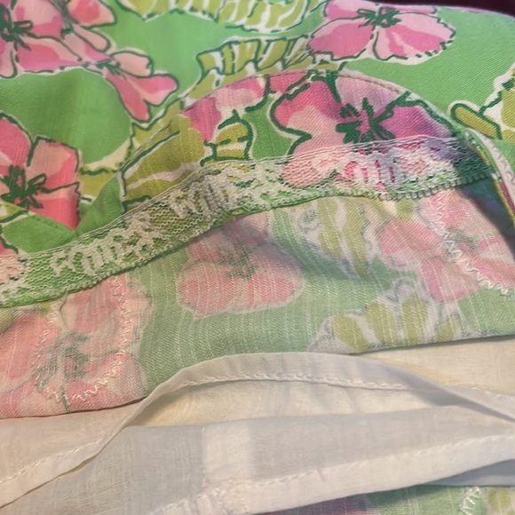 Lilly Pulitzer miniskirt seahorse design. Size 4. Green and pink - Picture 7 of 13